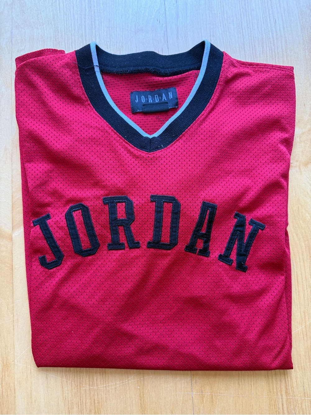 Jordan 23 Mesh Jersey Shirt Men Large Red Black Y2K Basketball Jumpman